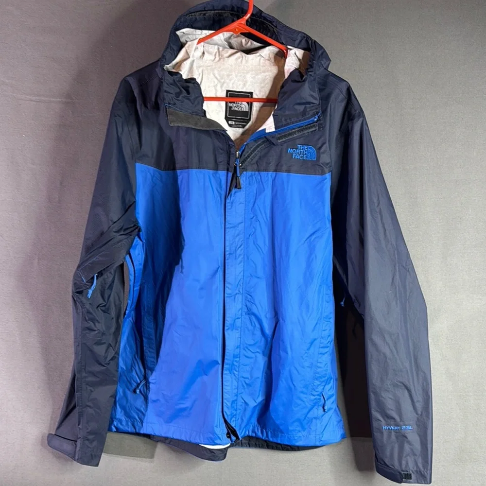 The North Face Men's Blue and Black Jacket size large - Picture 1 of 9